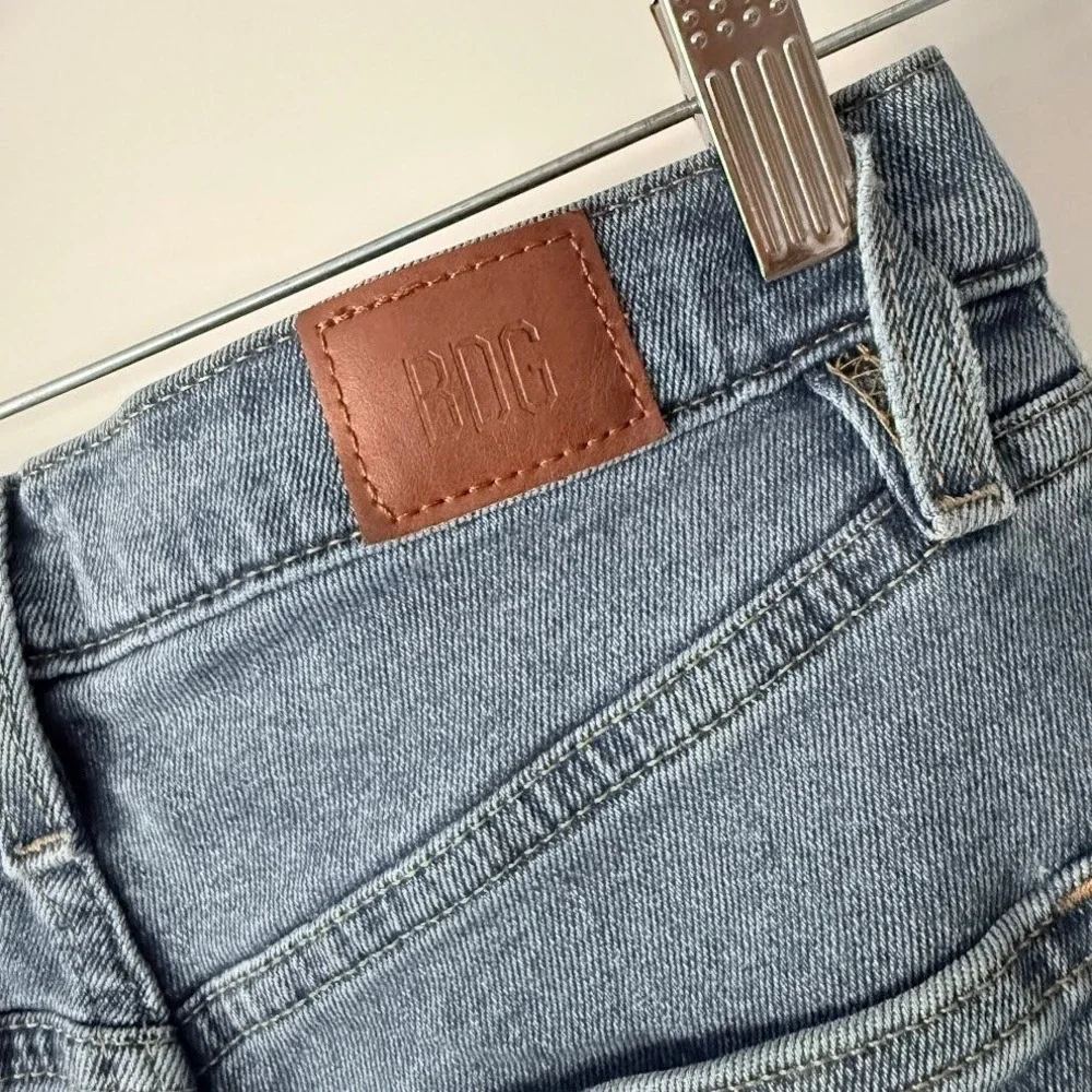 BDG Urban Outfitters Girlfriend High Rise Acid Wash Jeans Light Blue Size 27
